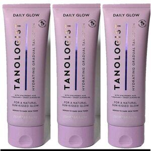 Lot 3 TANOLOGIST DAILY GLOW Hydrating Gradual Tan Lotion Medium  Dark 8.45oz New